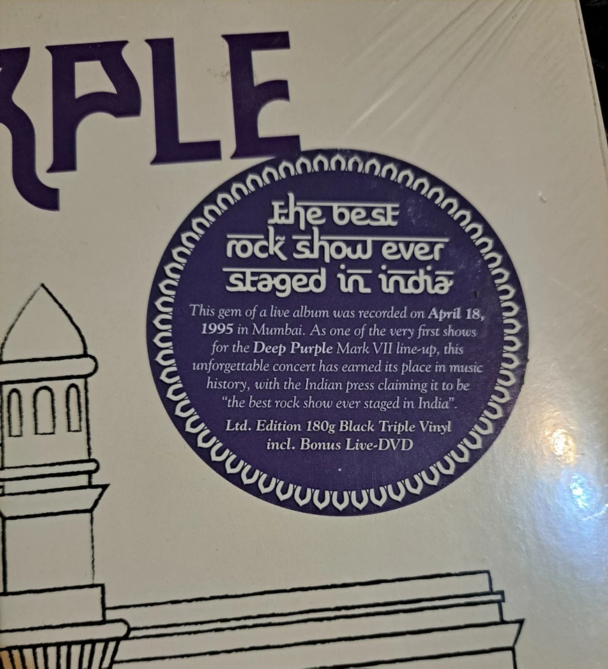 Deep Purple - Bombay Calling 3LP 180 Gram Vinyl + DVD - Brand New Sealed - Image 2 of 4