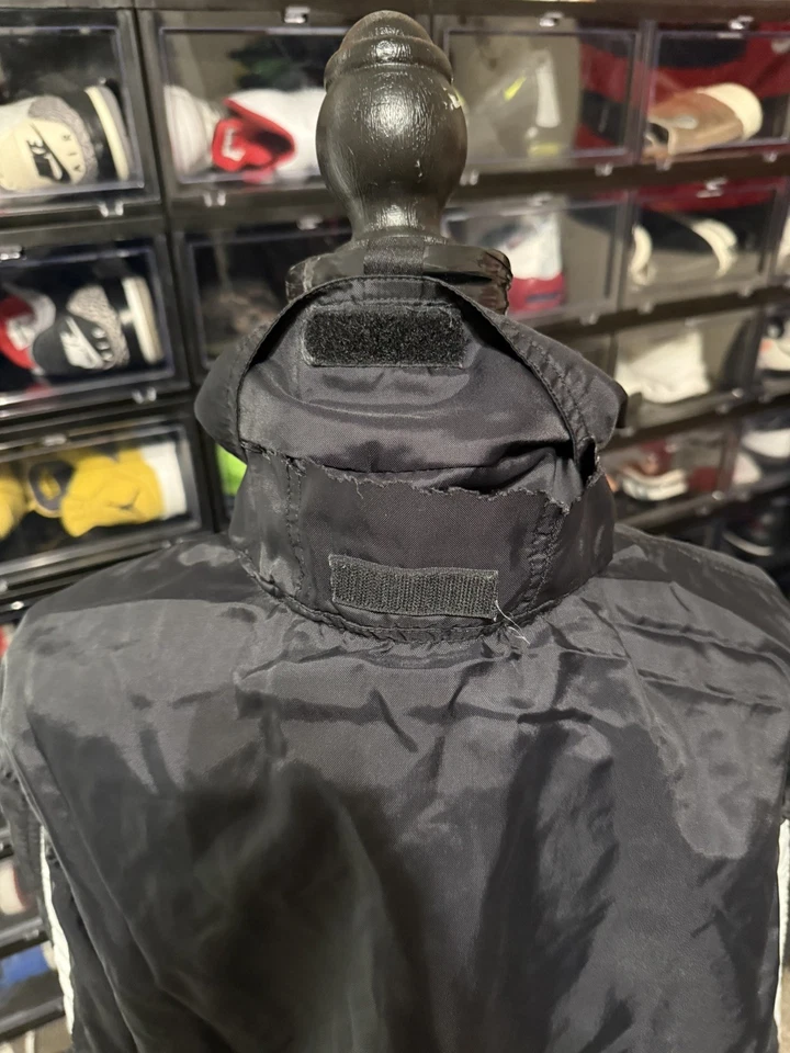 Винтажный Nike пуловер 1/2 молнии ветровка L (большой) черный 90-х черный ярлык - Изображение 3 из 4