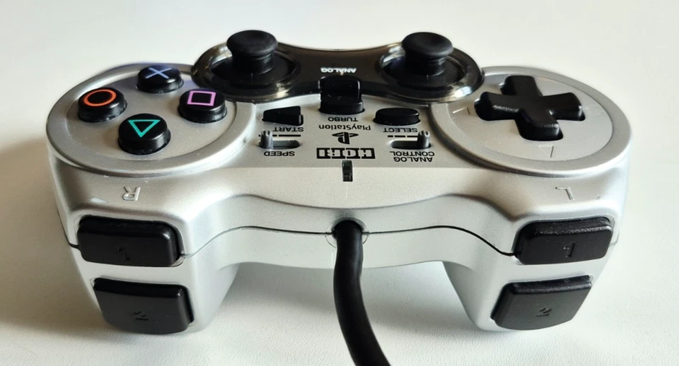 Manette HORI Pad II Turbo Grise Pour PlayStation 2 PS2 - Photo 4/4