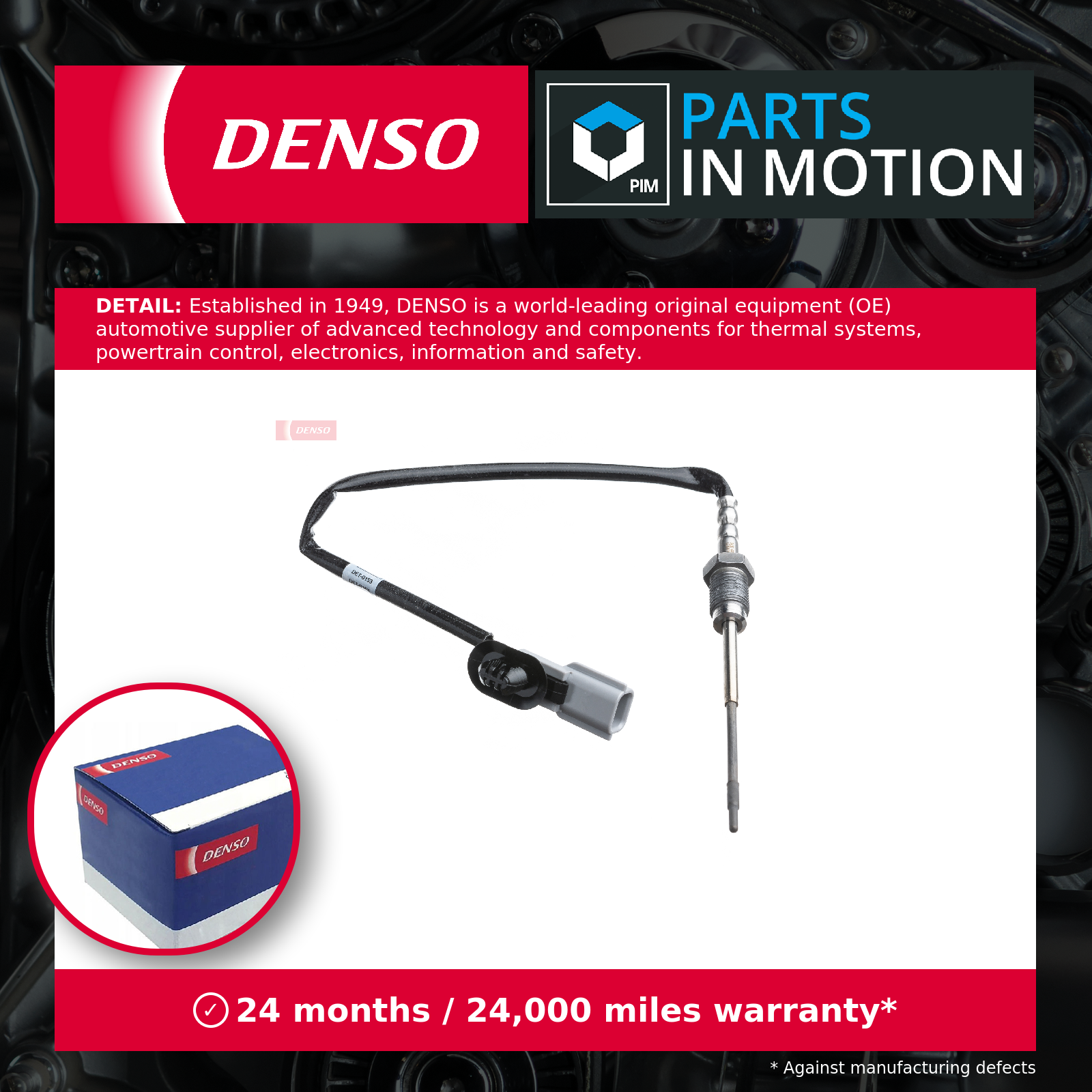 Exhaust Temperature Sensor fits RENAULT CAPTUR Mk1 1.5D Before DPF 2013 on Denso - Image 14