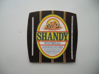 MINT WHITBREAD SHANDY BOTTLED HOLDEN WOODSETTON WORCS BREWERY BEER BOTTLE LABEL