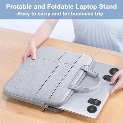 2Pcs Adjustable Laptop Stand for Desk Ergonomic Foldable Portable Risers Holder