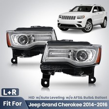 For 2014 2015 2016 Jeep Grand Cherokee Hidxenon Headlight W Auto Leveling Pair For 2014 2015 2016 Jeep Grand Cherokee Hidxenon Headlight W Auto Leveling Pair