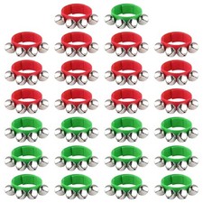 26 Pieces Christmas Band Wrist Bells Bracelets Jingle Bells Musical Ankle Bel...
