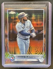 2022 Topps Chrome Sonic Vladimir Guerrero Jr. Orange/Black Pulse Refractor #/25