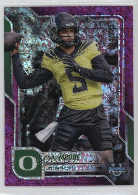 2025 Bowman U Chrome Fuchsia Mini-Diamond Refractor 44/225 Dante Moore #137 1j1g