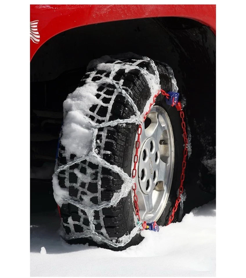 Juego de 2 cadenas de nieve para neumáticos SCC Peerless Auto-Trac 0231805 clase S autoajustables Foto 3 de 4