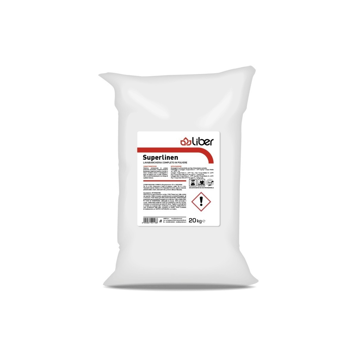 Liber Superlinen 20 Kg | Detersivo Polvere Enzimatico Professionale