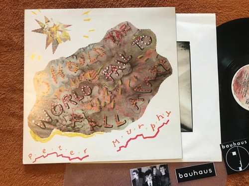 Should the World Fail to Fall Apart LP Peter Murphy bauhaus '86 w/3 FAN STICKERS - Picture 4 of 14