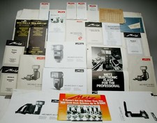 22 Original Manuals  2 Copies For Metz Flashes  Accessories. See Picture.