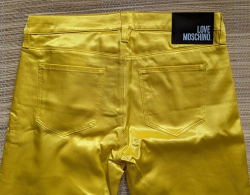 Love Moschino jeans mid waist skinny leg stretch sateen look size 26 running big - Picture 7 of 14