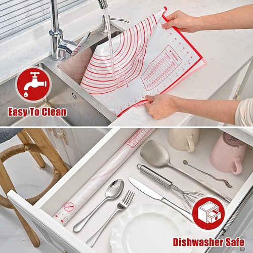 20''x28'' Extra Large Non Stick Slip Silicone Pastry Baking Mat Dough Fondant - Picture 5 of 9