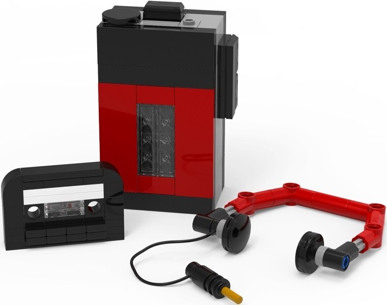 LEGO 6471612 Retro Tape Player Portable Cassette Walkman VIP