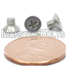 Bulk Qty 2,000 - M3 x 4mm DIN 965 Metric Phillips Flat Machine Screw Stainless