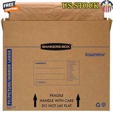 Large Moving Box 55in TV Frames Artwork Mirrors Durable Reusable 4 Pack New