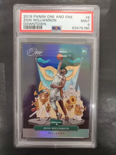 2019-20 Panini One And One Zion Williamson #6 Downtown Rookie RC PSA 9 Resubmit 