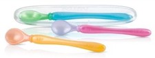 NEW Nuby Easy Go Spoons and Travel Case 9 Months Plus 3-Count