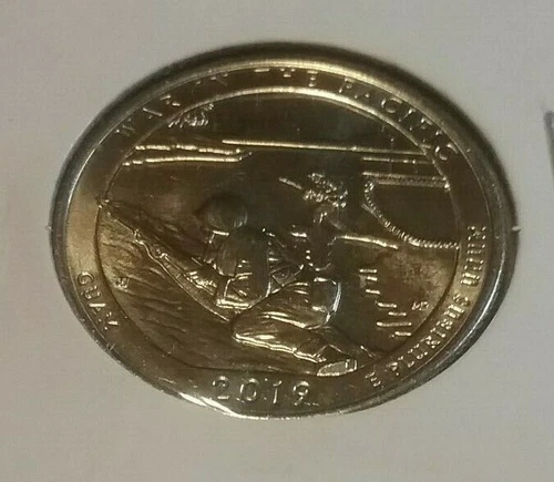 2019-P America the Beautiful Quarters War in the Pacific — photo from the most recent tracked eBay sale