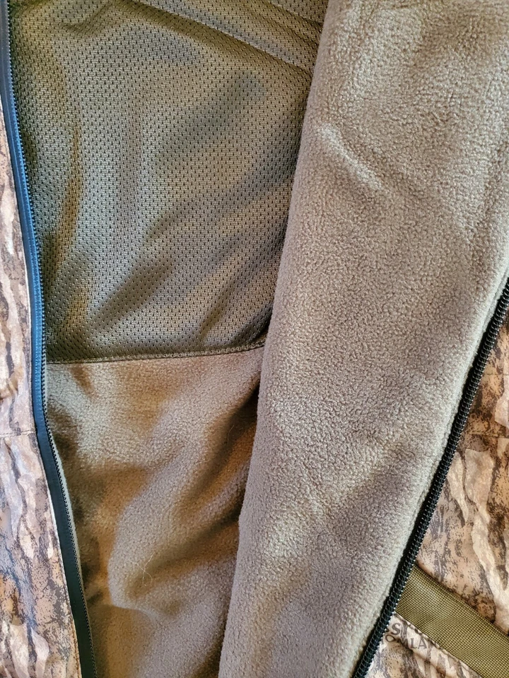 Drake Waterfowl Refuge 3.0 Fleece Lined Full Zip Coat Bottomland Camo L hunt MST - Image 3 of 4