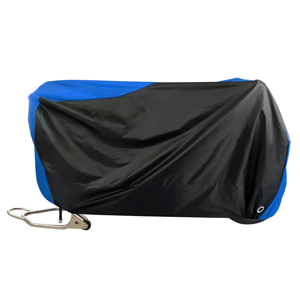 Capa de motocicleta impermeável azul chuva proteção UV scooter para Yamaha Zuma 50 125 - Imagem 4 de 4