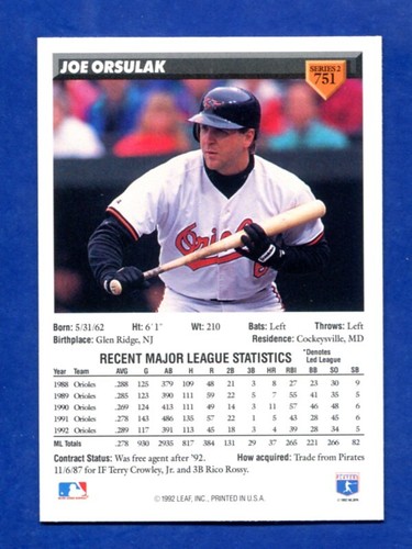 1993 DONRUSS PICK YOUR CARD COMPLETE YOUR SET 511-792 - Picture 433 of 499