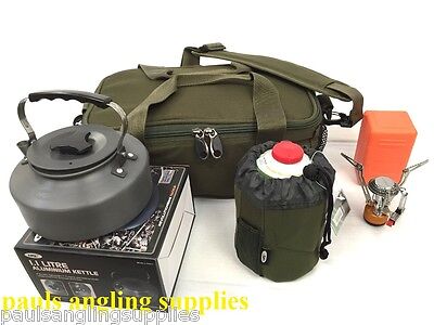 Kettle Gas Bag Stove For Carp Tackle Bivvy Kit Bag Fishing Brew Tea