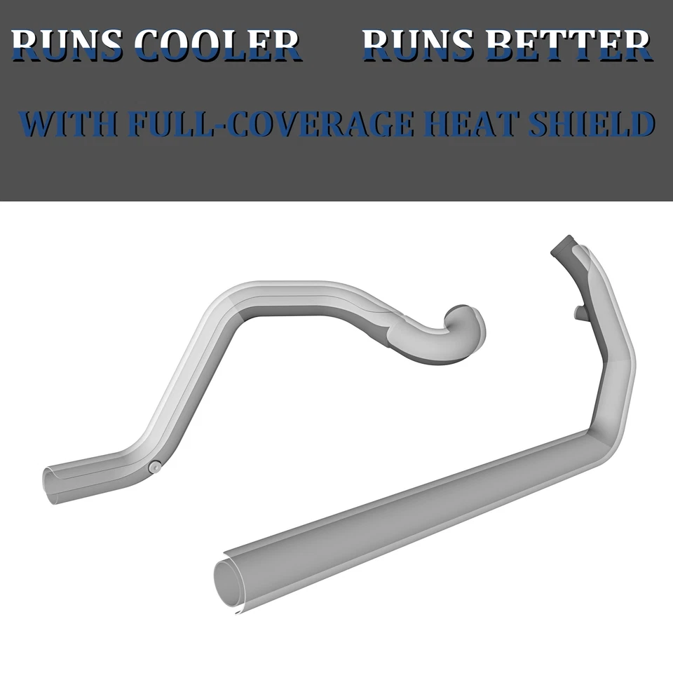 Exhaust Headers for Harley 1995-2016 Touring, for Road King, W/ Torque cones - Image 4 of 4