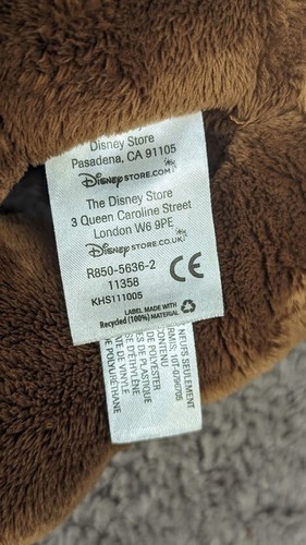 Mickey Mouse Easter Bunny Disney Store Brown 14" Plush Toy Stuffed - Picture 5 of 5
