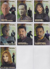 STAR TREK NEMESIS MOVIE CASTING CALL PLASTIC ACETATE INSERT CARD SET CC1-CC7 (7)