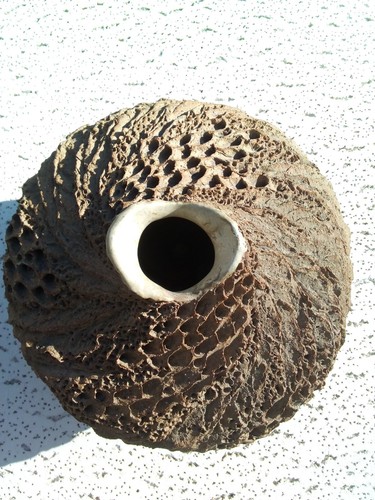 RARE Anne Goldman Coastal Rock Stoneware Art Pottery Sculptural Vase - Picture 2 of 8