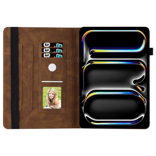 Case For NEW iPad Air Pro 11 13 2024/10th 9/8/7/6/5th Mini 6 Leather Stand Cover - Afbeelding 29 van 95