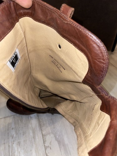 Frye Equestrian Leather Knee High Riding Tall Boots Women's Sz 9.5 B Side Zipper - Picture 10 of 12