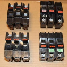 One Lot of 3  FPE Federal Pacific NA120 1 Pole 20 Amp Thick Breakers OG#38