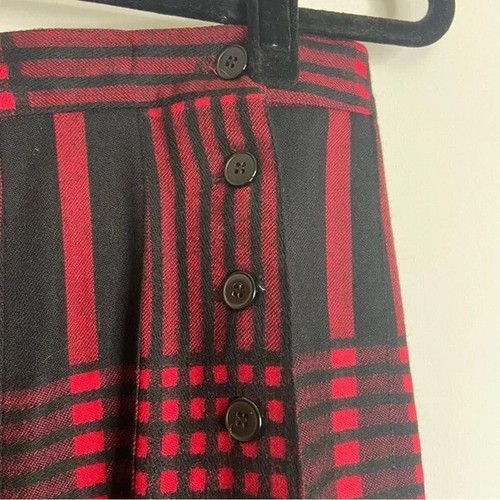 David Brooks Skirt Size M Vintage Maxi 80s High Waist Pleated Wool Modest - Picture 4 of 8