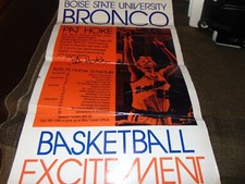 1975-76 Boise State Basketball Poster 1st NCAA Appearance Hoke Johnson & Connor 