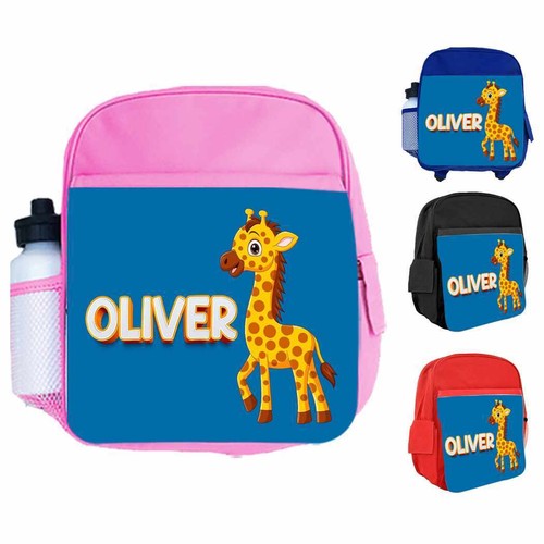 Personalised Backpack Any Name Kids Animal Design Girls Children Bag 21 - Picture 7 of 12