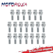 20pcs M12x1.25 Wheel Lug Bolts For Jeep Cherokee Compass Chrysler 200 Dodge Dart