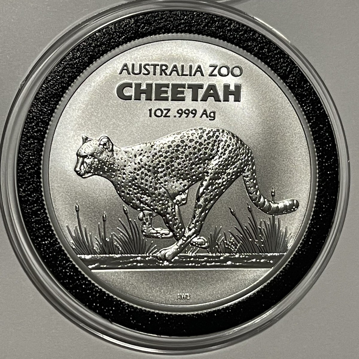 オーストラリア鉱山記念 2021 Cheetah Australia Zoo Coin 1 Troy Oz .999 Fine Silver Art