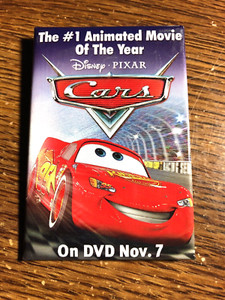 2006 DISNEY PIXAR CARS Pin Pinback Movie Button #1 Animated Movie of the Year