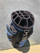 USED left handed golf club graphite driver set and blue golf bag