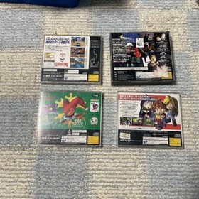 Sega Saturn Software set of 4 SS Game from Japan Used 118h