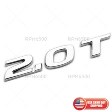 For Honda 2.0T Luggage Rear Trunk Lid Logo Badge Nameplate Emblem Sport Chrome