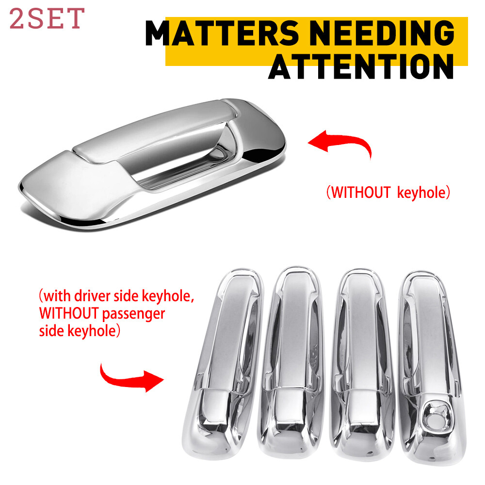 2set For 99-04 Jeep Grand Cherokee 4* Door Handle +1* Tailgate Handle Replacemen