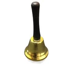 Metal Christmas SANTA TEACHER HAND CALL BELL Holiday Counter Music Ringer-CHOOSE