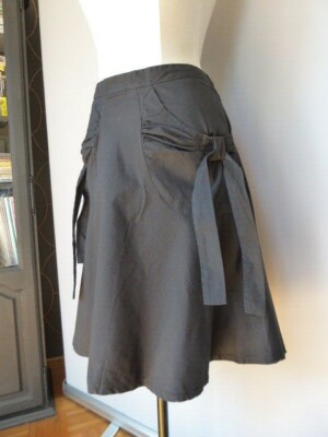 Jupe D'été Comptoir Des Cotonniers - Coton Noir, Taille 42, Style évasé - Occasion En Parfait état