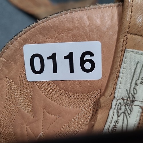 Stetson Leder Cowboystiefel Herren Größe 8,5 EE hellbraun - Bild 17 von 17