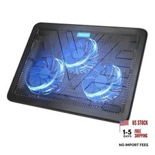 Laptop Cooling Pad, Portable Slim Laptop Cooler for 12"-17" Laptops Black