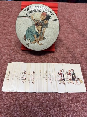 Saturday Evening Post Collector's Series 1 Norman Rockwell W/ Full Deck of cards