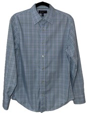 NEW Banana Republic Non Iron Shirt Long Sleeve Button Down Men's Small Blue
