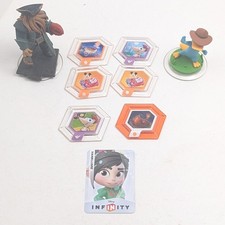 Disney Infinity Figures Lot: Davy Jones, Perry, Power Discs & Vanellope